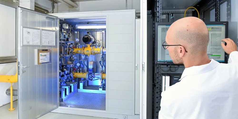 Fraunhofer ISE pilot plant to feed hydrogen into the gas grid