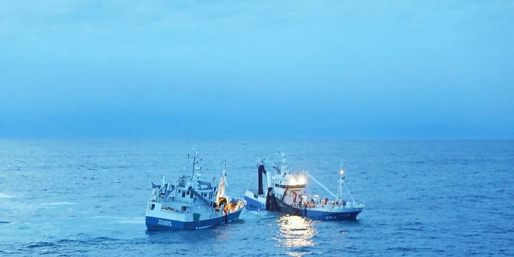 SLUTT: De siste fangstene av NVG-sild i vintersesongen ble tatt på sunnmørskysten i helga.Foto: Kystvakta