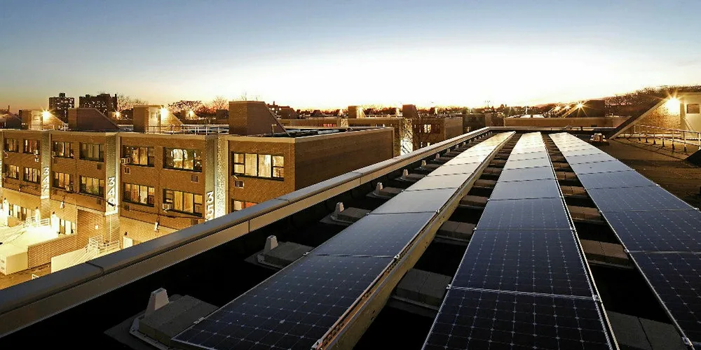 Brooklyn's Marcus Garvey Apartments generate and store electricity on-site while offering demand-response services to utility Con Ed.