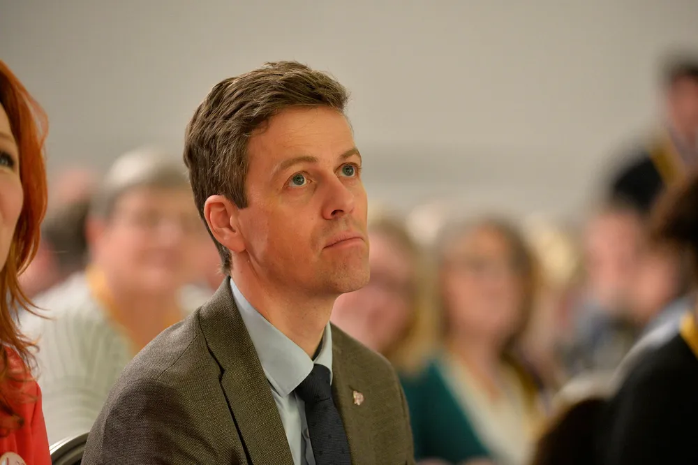 Ingen utfordrer partileder Knut Arild Hareide. Foto: Ned Alley