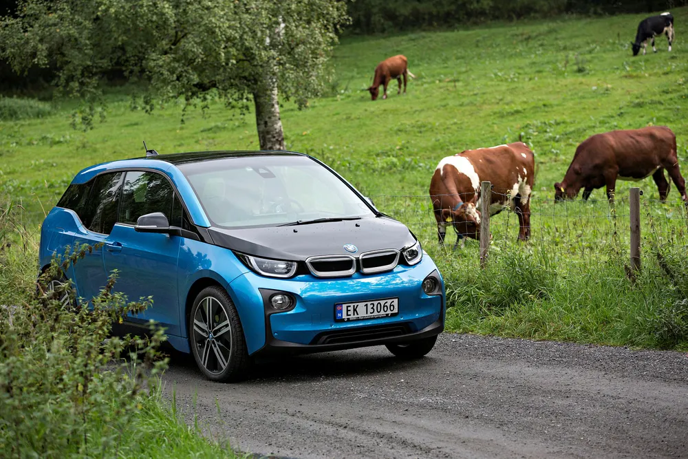 BMW i3 var blant de mest solgte bilene i Norge i mai. Foto: Aleksander Nordahl