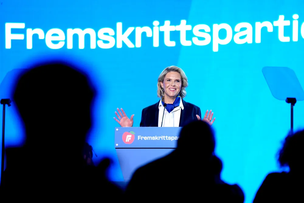 Frp-leder Sylvi Listhaug sier hun skal jobbe for et oljefritt Norge - med Frp i regjering skal det ikke være en dråpe igjen på norsk sokkel.