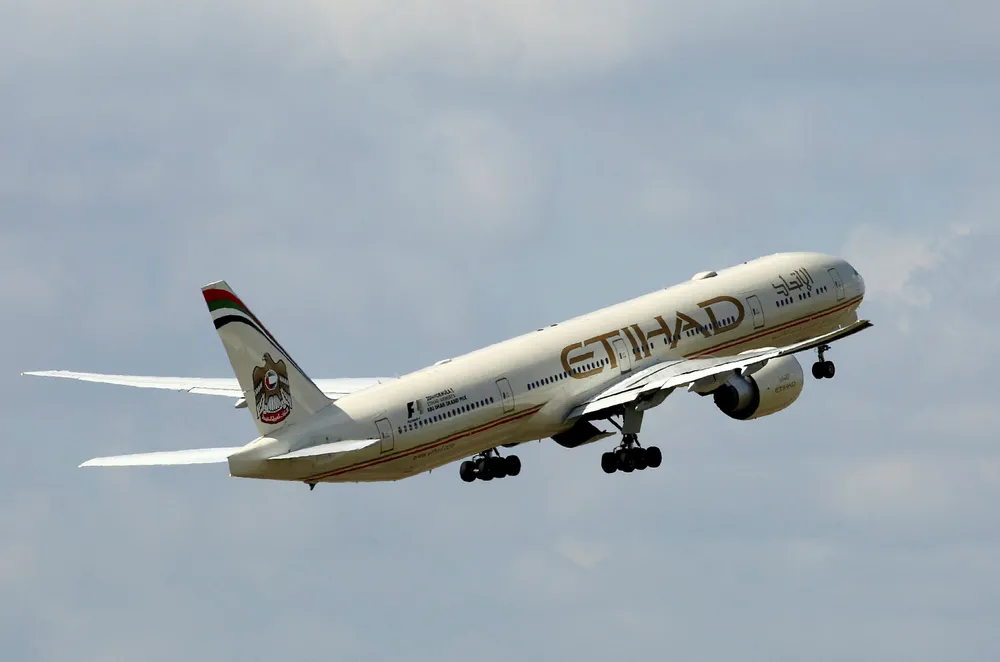Flyselskapet Etihad har base i de Arabiske emirater. Foto: Jacky Naegelen