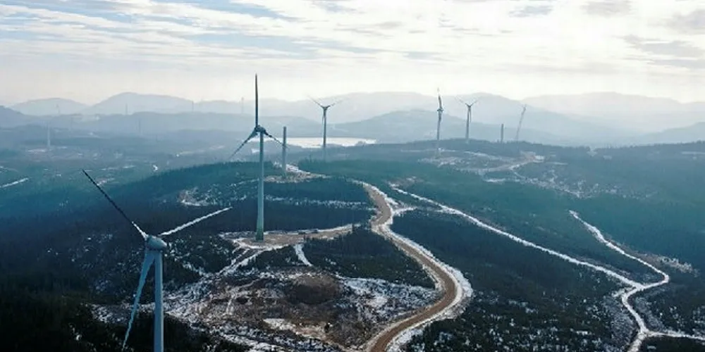 The Seigneurie de Beaupre wind farm in Quebec.