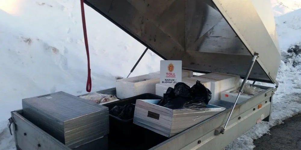 Narvik/Bjørnfjell tollsted har beslaglagt 2000 kilo smuglerfilet så langt i år, mer enn dobbelt så mye som i hele fjor. Foto: Tolletaten