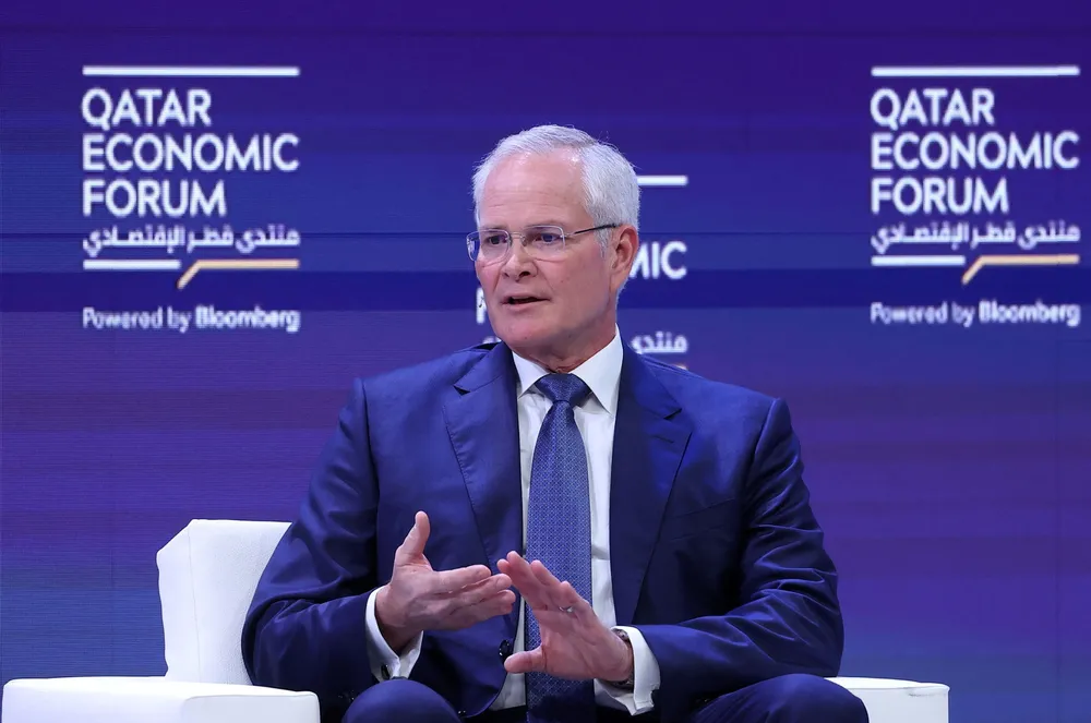 ExxonMobil chief executive Darren Woods.