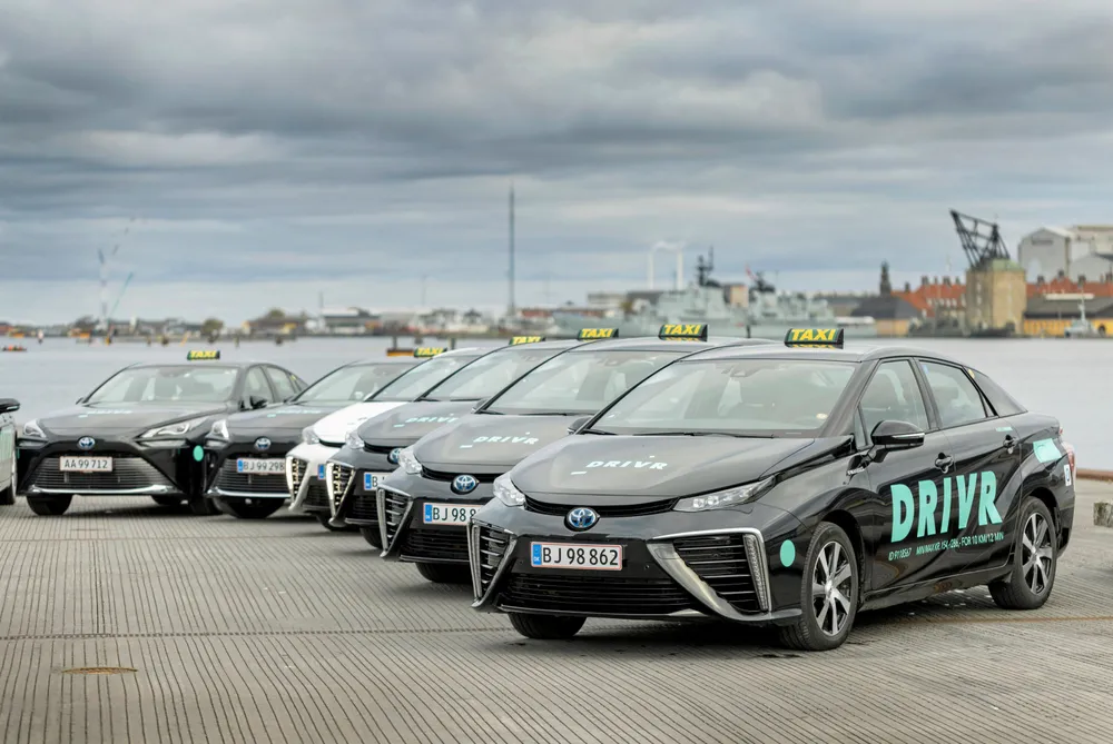Drivr's Toyota Mirai vehicles, bought in November 2021.