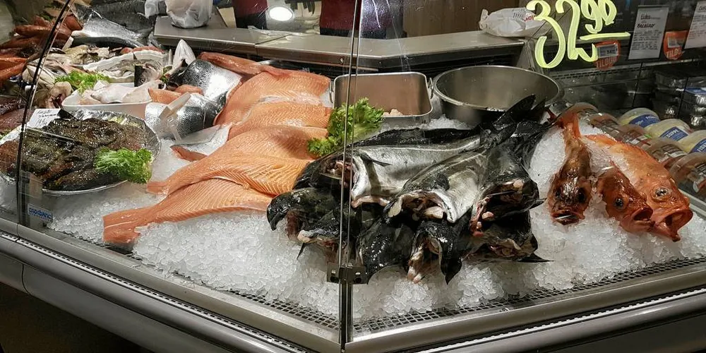 FISK I DISK: Veldig lekkert, men varene i slike disker er for dyre for mange forbrukere. Foto: Jon Eirik Olsen