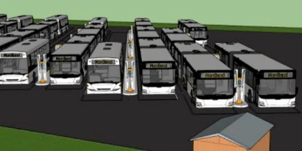 En enorm ladeplass for elektriske busser er ikke lenger kun på tegnebrettet. Fra 1. oktober vil den være klar på Nepåkeren i Bodø.