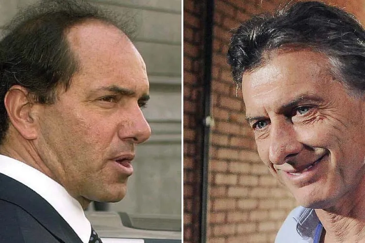 Argentina runoff: Daniel Scioli, left, had narrower than expected victory over Mauricio Macri, right