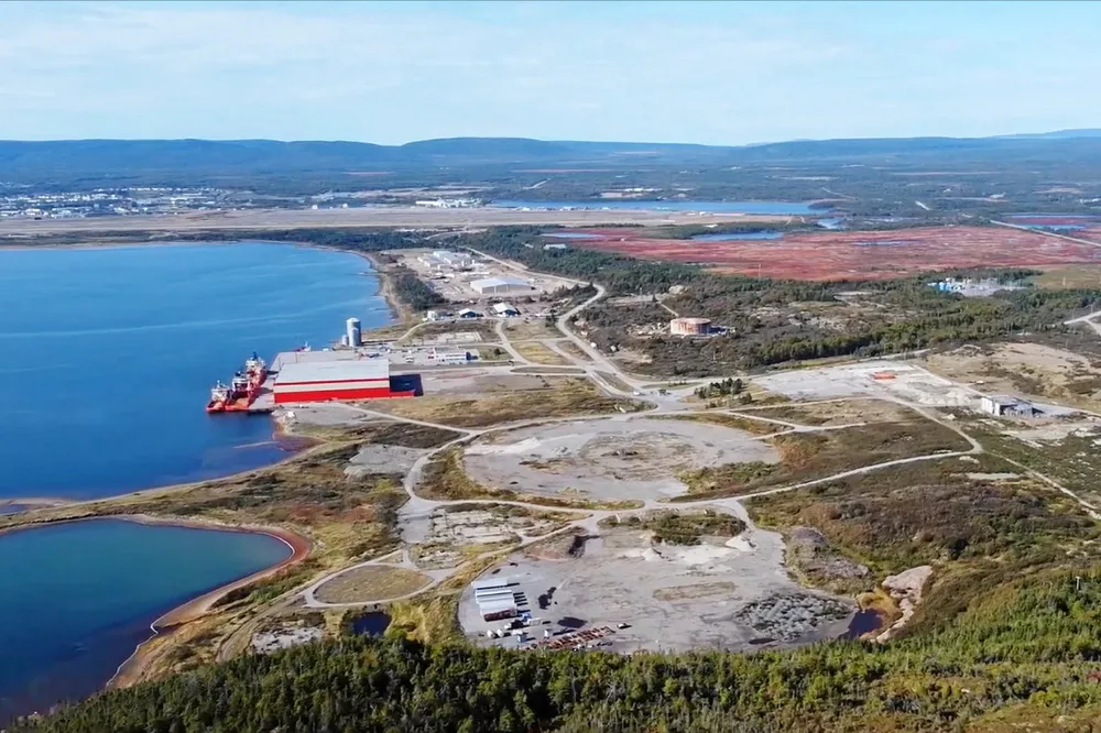 The proposed location of Project Nujio’qonik, in Stephenville, Newfoundland.
