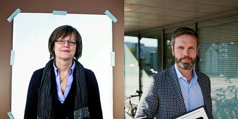 OVER OG UT: Anne Breiby og Knut Hallvard Lerøy røk på hodet ut av styret i Norges sjømatråd i juni. Breiby fikk oppsigelsen samme dag som generalforsamlingen, mens Lerøy fikk en telefon dagen før. Heller ingen i sjømatnæringen fikk vite om styreendringen, selv om det har vært sedvane ved alle tidligere styreendringer.