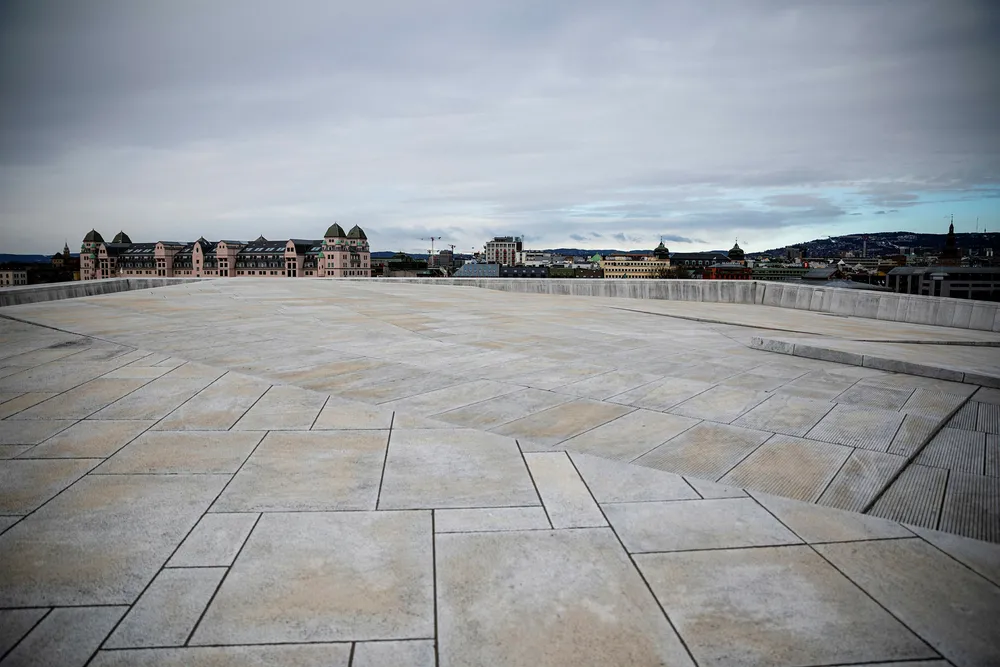 Selv operataket var folketomt i Oslo 13. mars i år.
