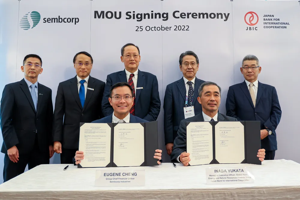 Green initiatives: Sembcorp Industries and JBIC at Singapore International Energy Week.
