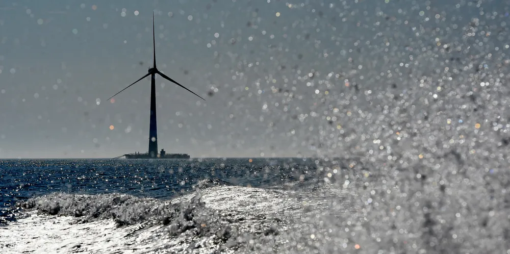 France's first floating offshore wind platform Floatgen.