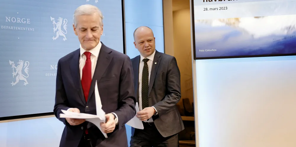 Statsminister Jonas Gahr Støre (Ap) og finansminister Trygve Slagsvold Vedum (Sp) la denne uken fram forslaget om grunnrenteskatt på havbruk.