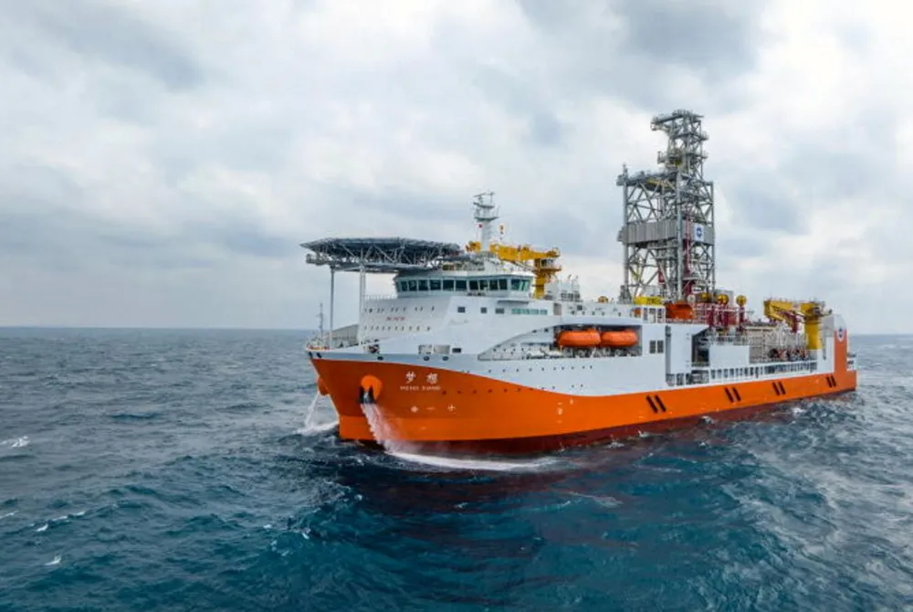 Completed: the sea trials for the drillship Meng Xiang.