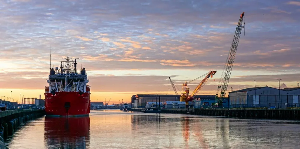 The port of Great Yarmouth.