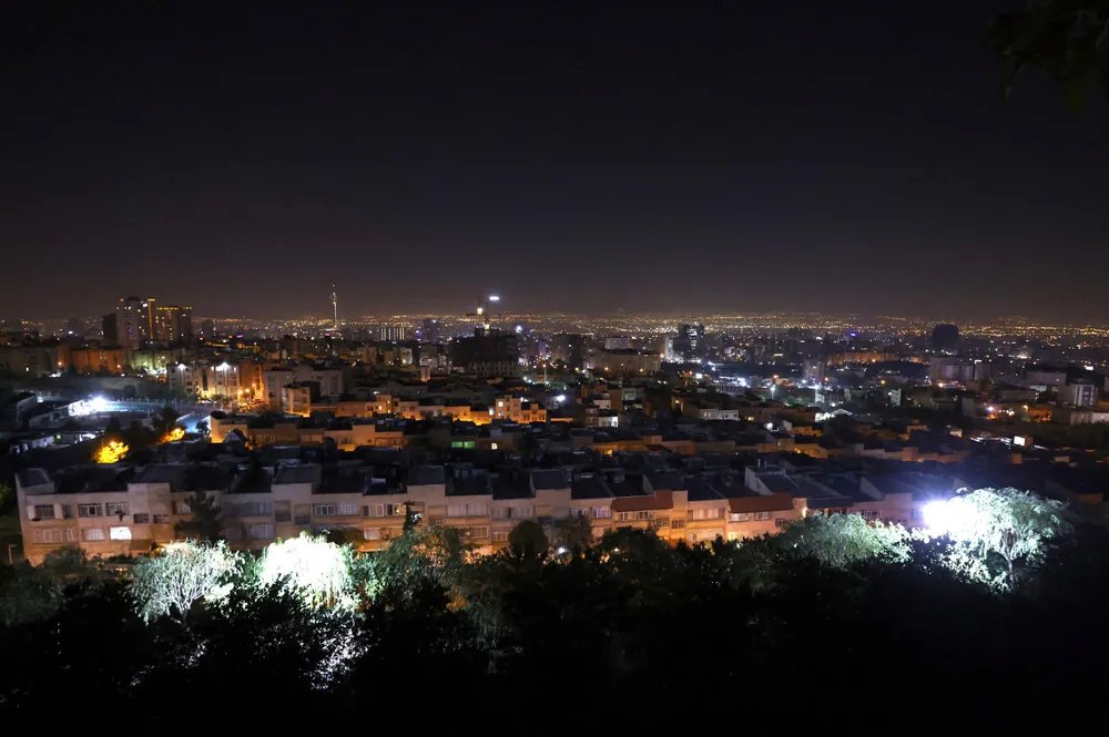 Power intact: A view of Iran's capital of Tehran after several explosions from Israeli air strikes were heard on 26 October 2024.