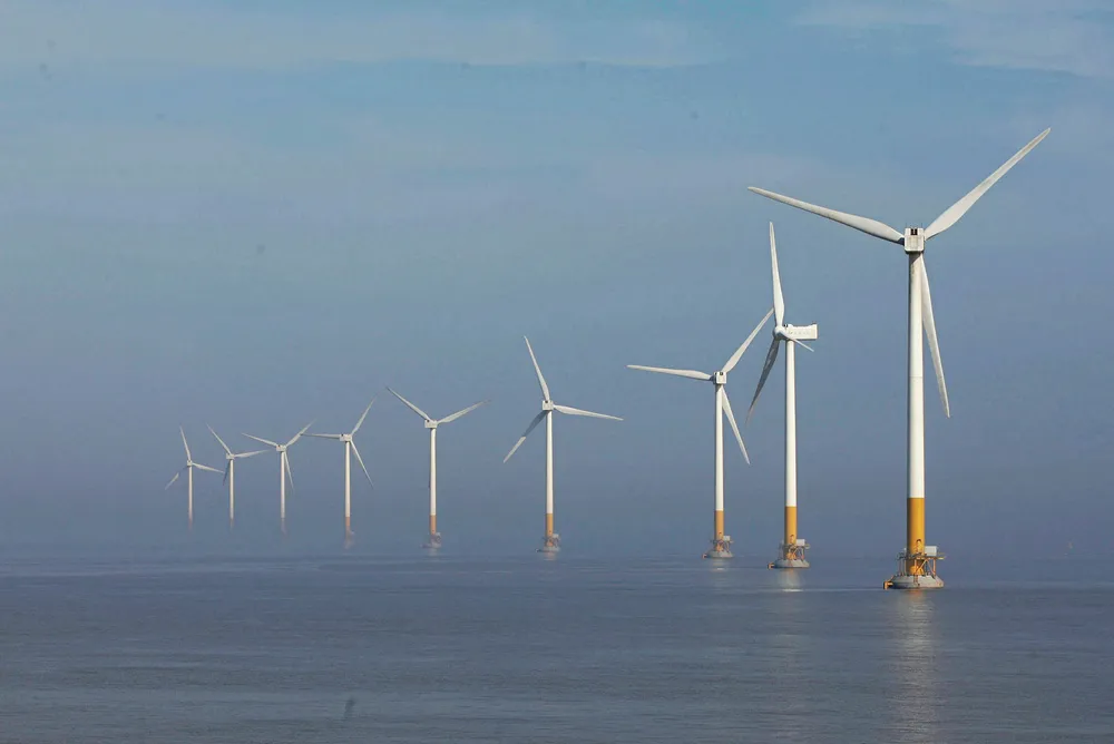 Powering up: offshore wind turbines near Shanghai