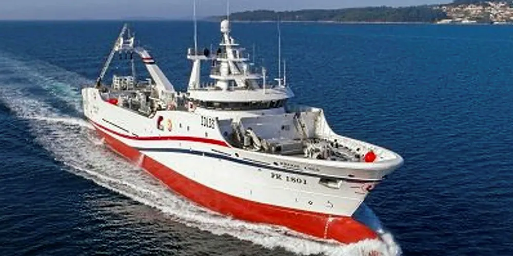 Grupo Pereira's new vessel operates in the Falkland Islands.