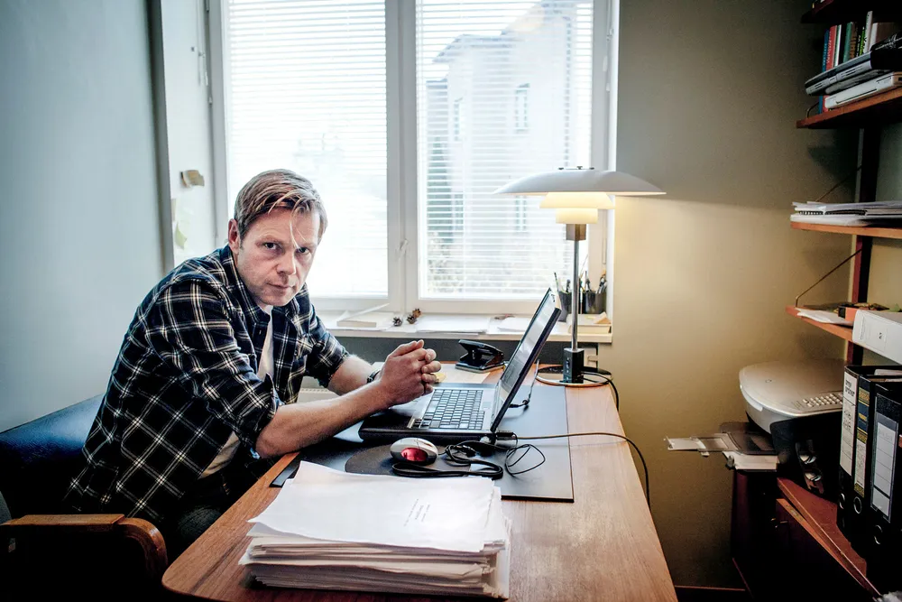 Forfatter Henrik Langeland mener Aker farer med uriktigheter om prosessen frem mot jubileumsboken Aker til slutt valgte ikke å utgi. Foto: Adrian Øhrn Johansen
