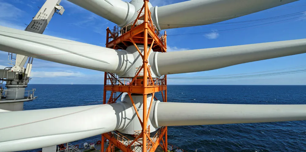 Rotor starts read for installation at Wikinger wind farm off Germany