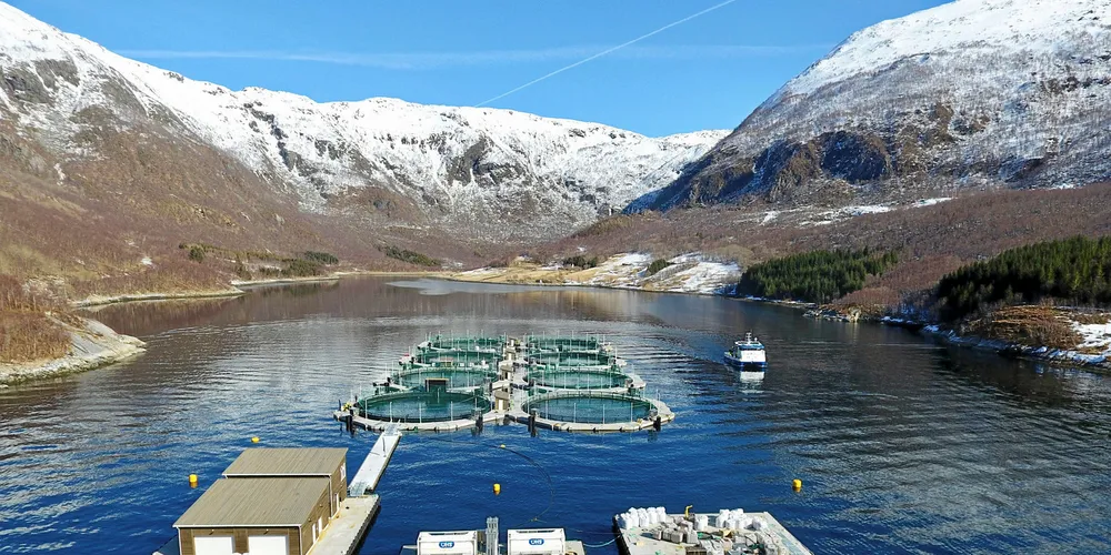 Salmon farming closed system.