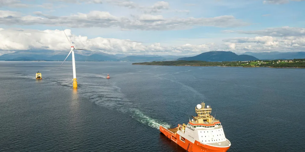 Statoil floating turbines on their way to Hywind Scotland.