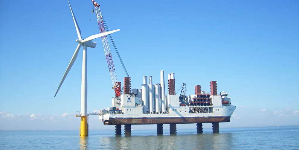 Installation of Siemens offshore turbine in Europe