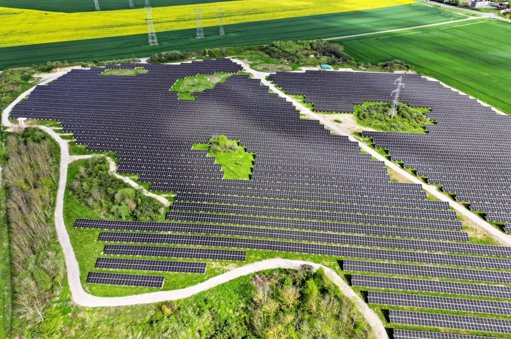TotalEnergies' Vauvoix solar plant in France.