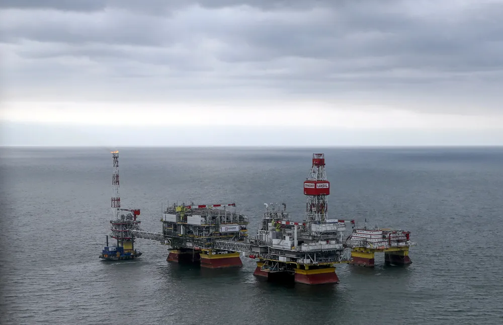 New opportunities: offshore installations at the Lukoil-operated Filanovskogo oilfield in the Russian sector of the Caspian Sea