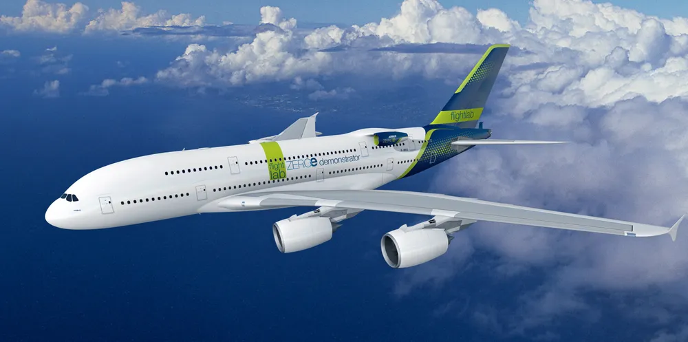 A380 flight test platform for Airbus ZEROe demonstrator
