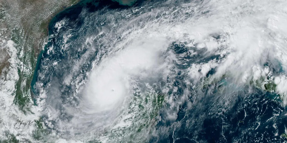 Hurricane Milton churns over the Gulf of Mexico on Monday.