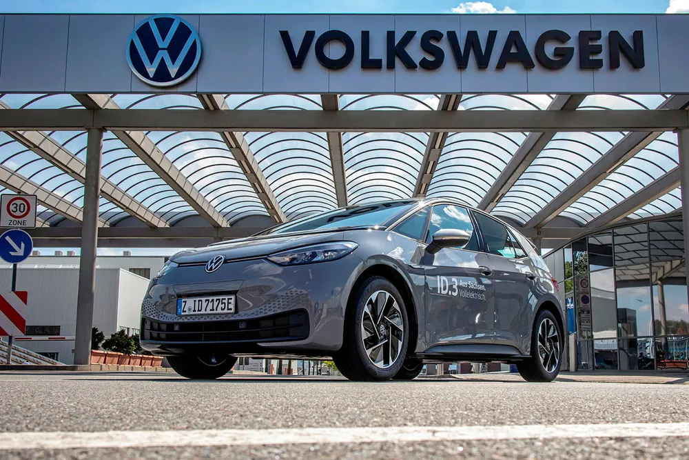 A Volkswagen electric vehicle