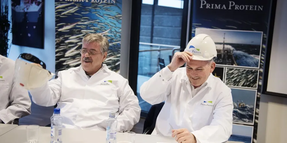 Duoen Anbjørn Øglend og Jakob Hatteland i Rogaland går sammen om Prima Protein, en ny satsing innen sjømat. Foto: Marie Von Krogh