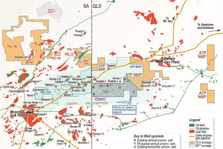 Block ATP 940P in Queensland's central Cooper basin