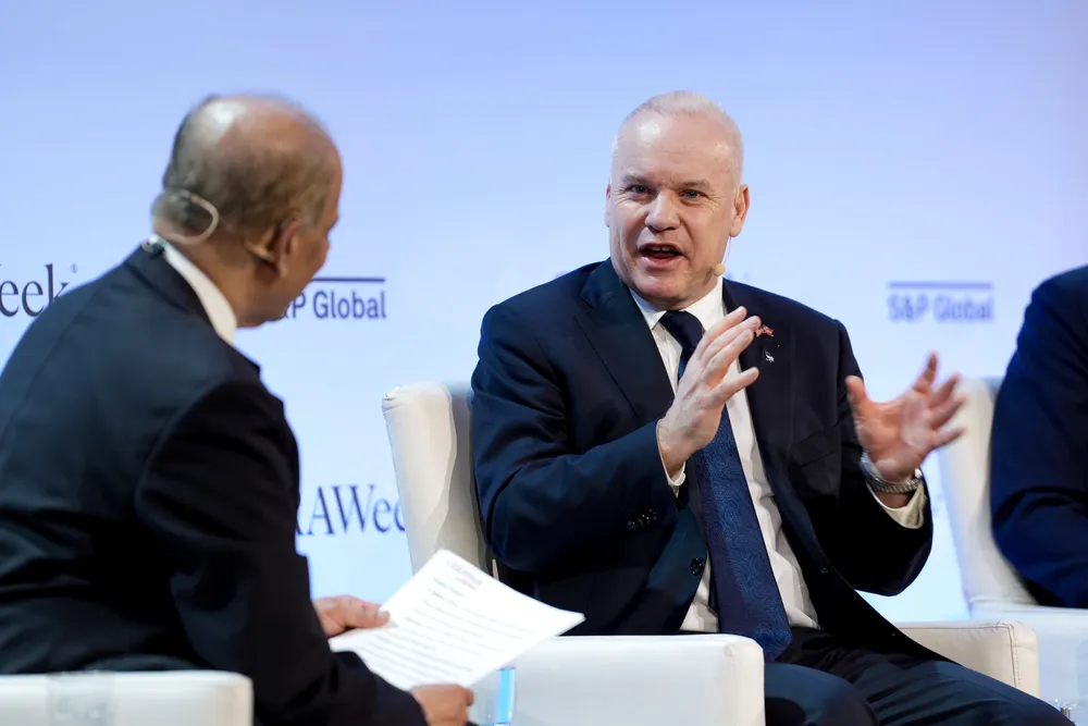 Equinor chief executive, Anders Opedal, speaks at CERAWeek by S&P Global event in Houston, Texas, US, on 11 March 2025.