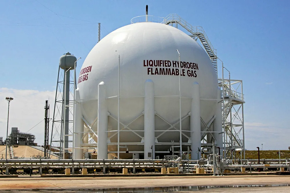 Ready for lift-off: a Nasa hydrogen storage facility