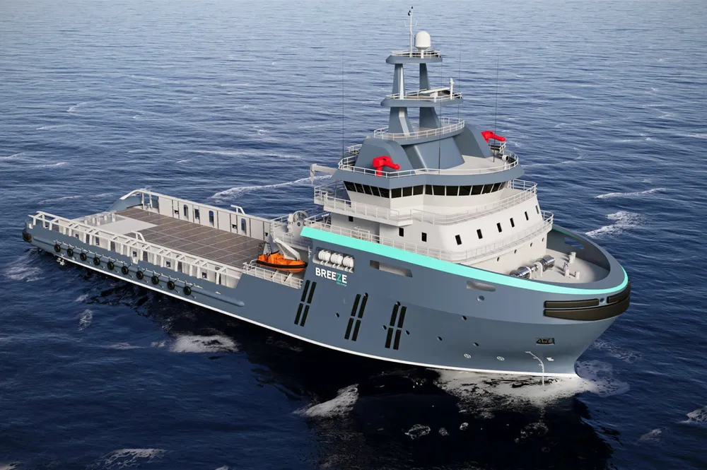 Breeze Ship Design skal designe dette fartøyet for et kinesisk verft.