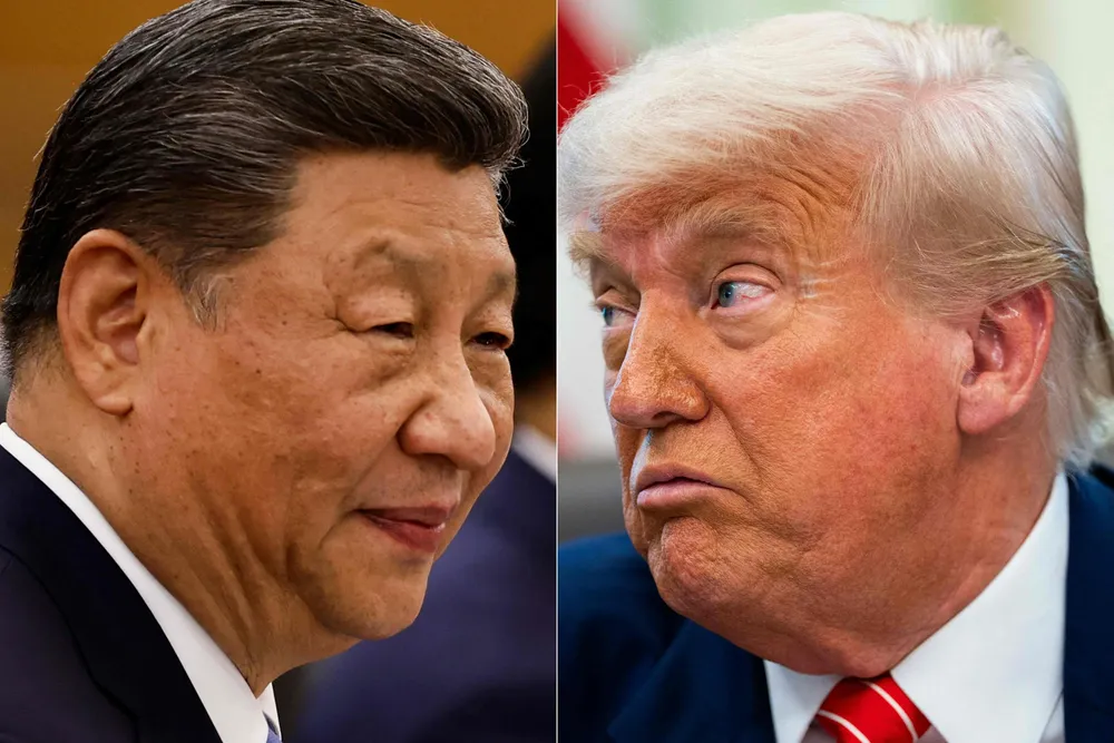 Kinas president Xi Jinping og USAs president Donald Trump.