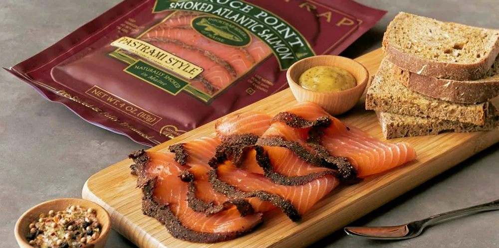Marine Harvest's Ducktrap cold smoked salmon is at the center of a lawsuit filed by a US retailer claiming false advertising.