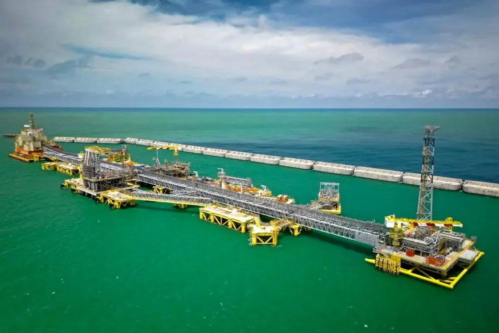 Focal point: The LNG hub at BP’s Greater Tortue Ahmeyim project site offshore Senegal and Mauritania.