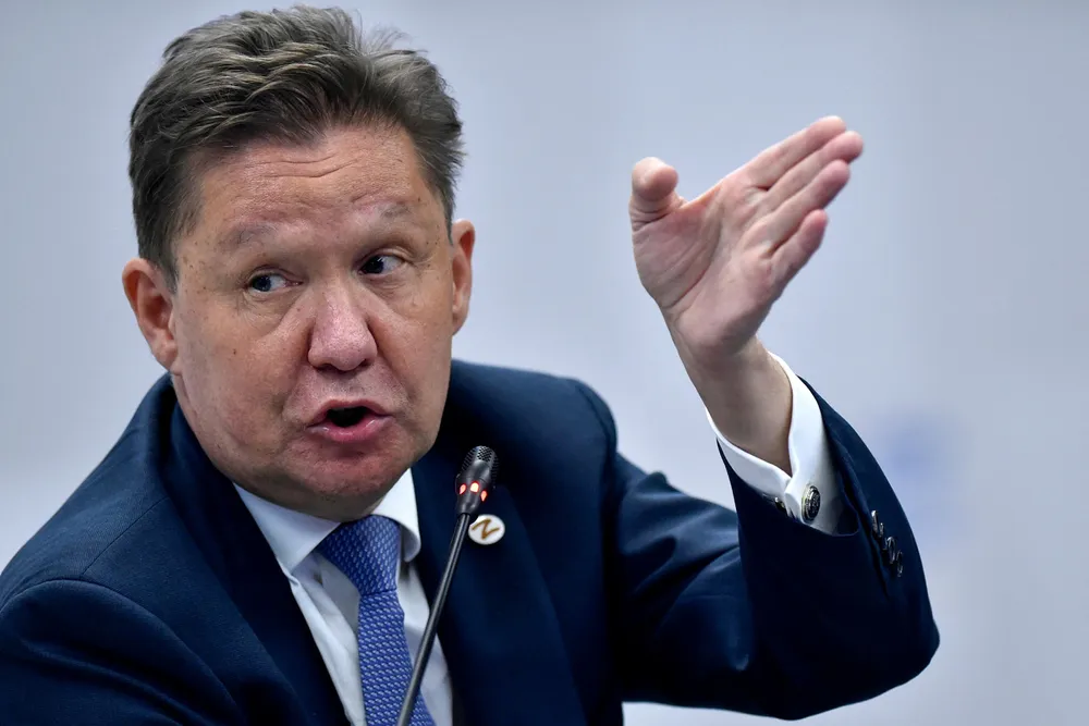 Gazprom executive chairman Alexei Miller.