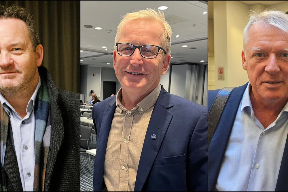 Geir Ove Ystmark i Sjømat Norge, Kåre Heggebø i Norges Fiskarlag og Audun Maråk og Fiskebåt kan komme til å gå hver sin vei i EU-spørsmålet. Dermed kan fiskerinæringen bli splittet i synet på medlemskap.