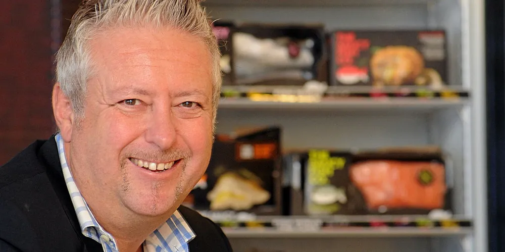 Young's Seafood CEO Simon Smith, posing here with his brainchild chilled brand, The Saucy Fish Co.