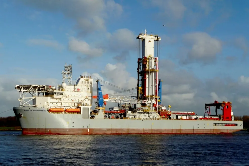 Ready to drill: the drillship Noble Globetrotter II