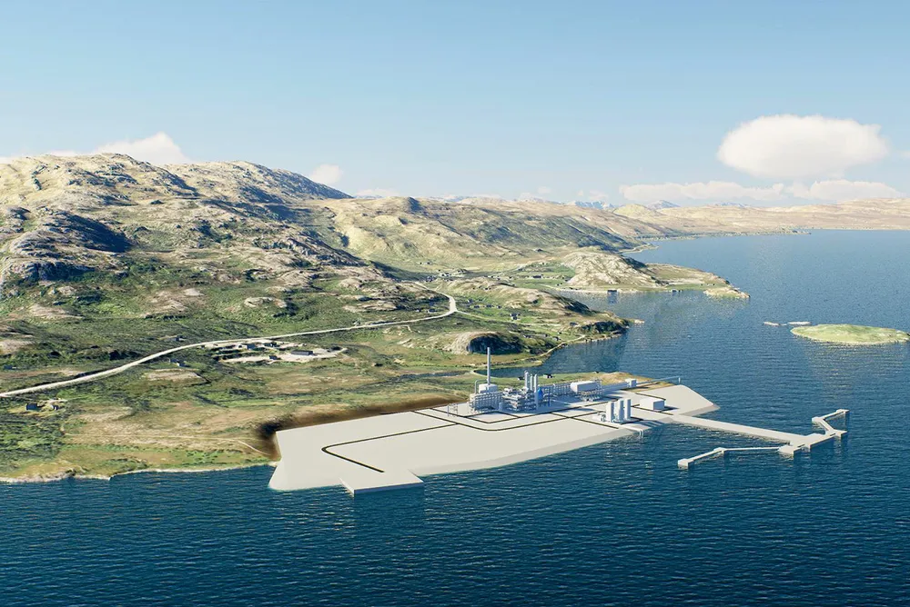 A rendering of the Barents Blue project in northern Norway.