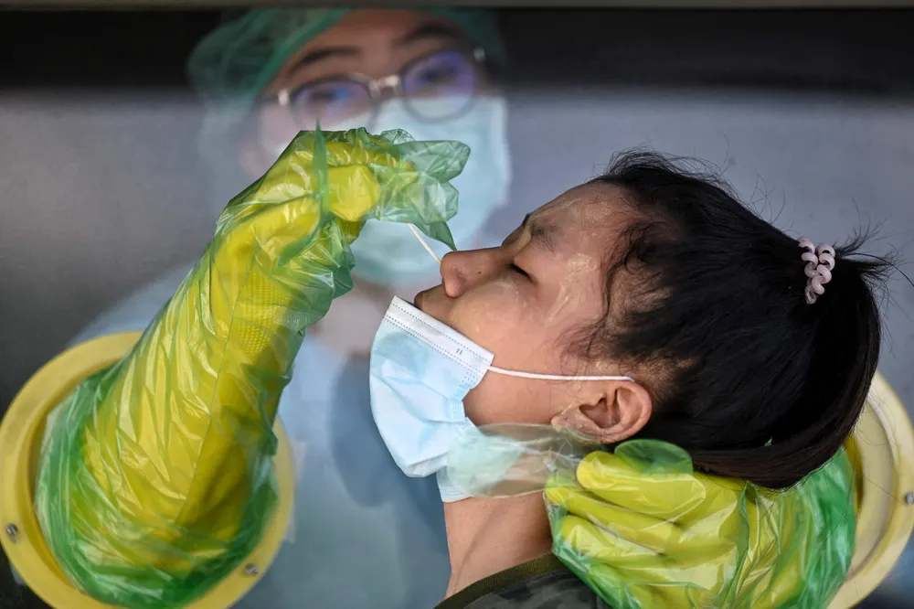 Weighing on prices: a surge of Covid-19 infections in Asia saw oil prices fall in early trade on Thursday