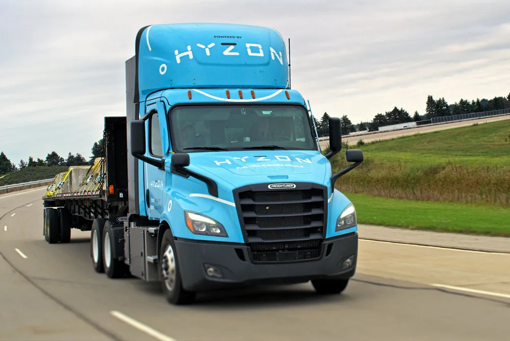 A Hyzon Motors truck.